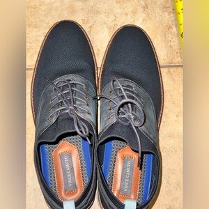 Worn Once Vince Camuto Mens Blue Round Toe Lace Up Oxford Dress Shoes Size 13 M